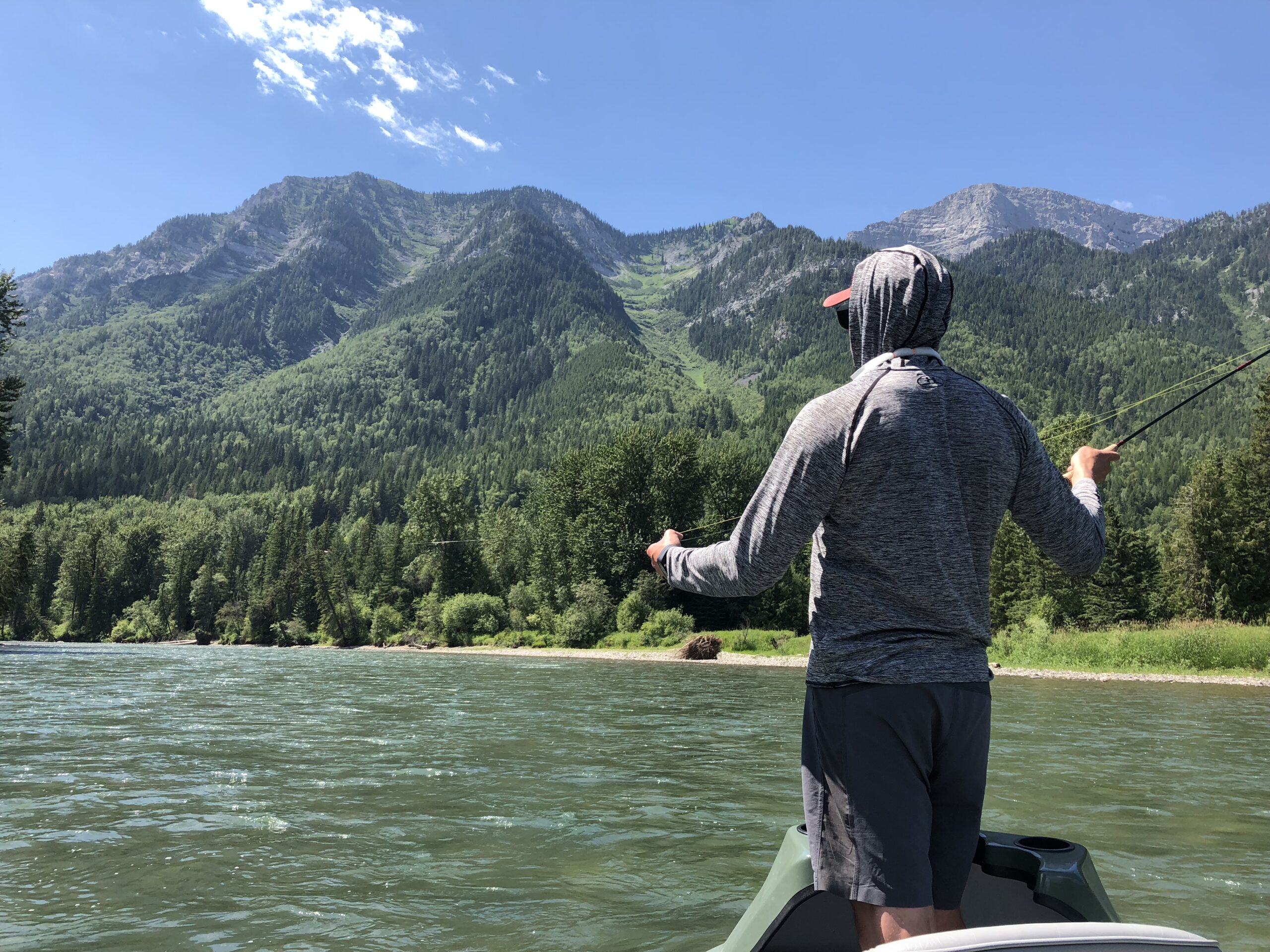 Casting a fly rod